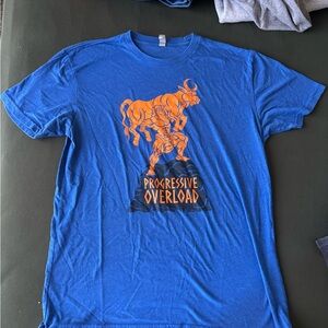 Progressive Overload Raskol Apparel Blue T-Shirt